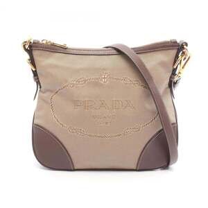 PRADA Brown Leather Shoulder Bag